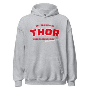 Thor Legends Hoodie | Red & Grey