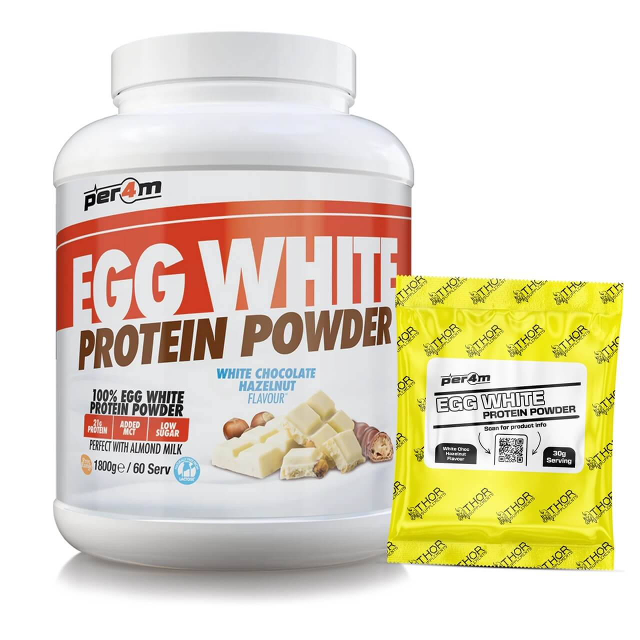 Protein Example Packets Per4m Egg White Protein | Sample Pack | 30g – Thor Supplements