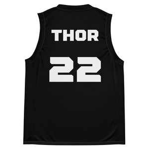 Thor Basketball Vest #6 | Black & White | Unisex
