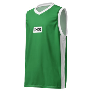 Thor Basketball Vest #4 | Green & White | Unisex