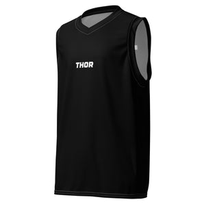 Thor Basketball Vest #6 | Black & White | Unisex