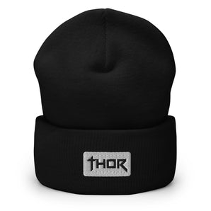 Black Thor Cuffed Beanie