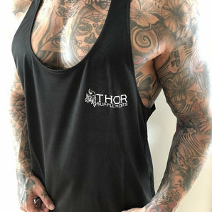 Mens THOR Jet Black Racerback Vest