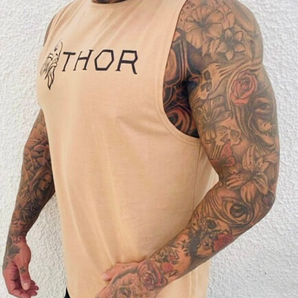 Thor Sleeveless Tee | Sand